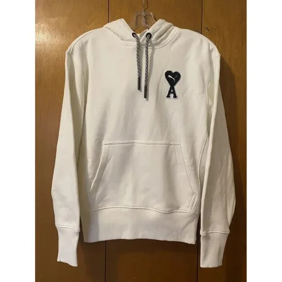 NWT PUMA x AMI Hoodie, Marshmallow, Size:XS - Picture 2 of 9